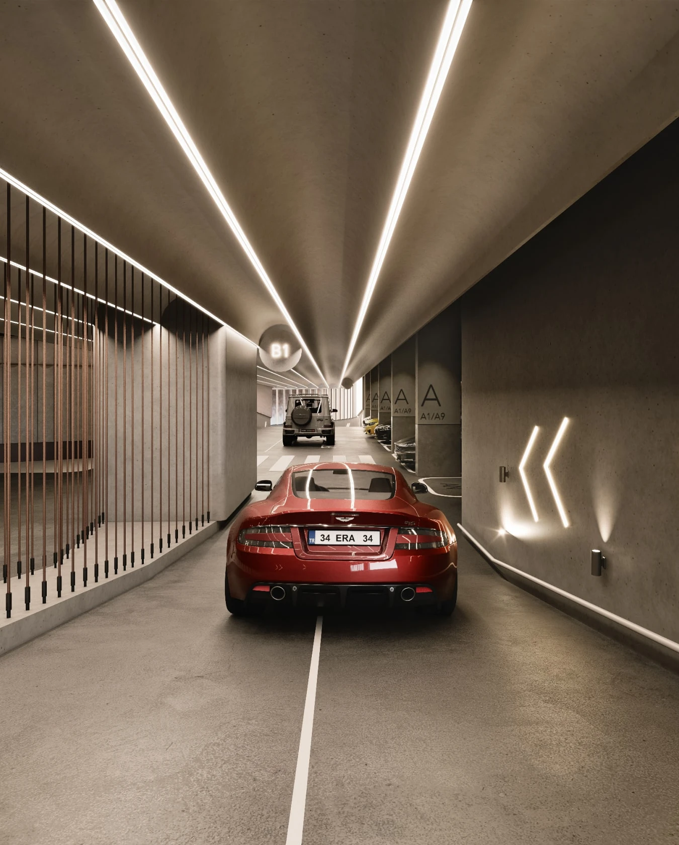 Подземный паркинг и охраняемая территория